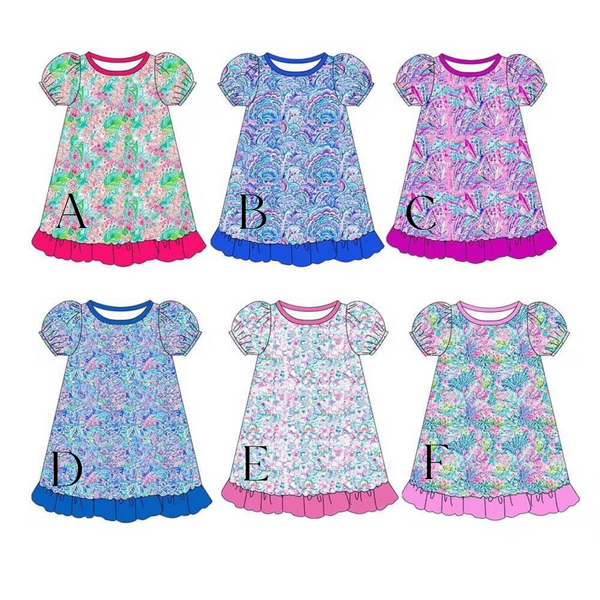 Girls Colorful Gowns  ETA: January