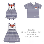 Game Day Stripes - Tigers (Blue + Orange)  IN STOCK